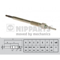 J5714001 NIPPARTS Свічка розжарювання