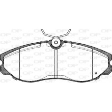 BPA0462.00 OPEN PARTS Комплект гальмівних колодок дисковий гальм