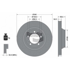 BDS2078LHC BENDIX Braking Гальмівний диск
