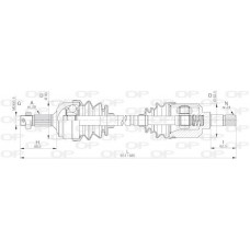 DRS6254.00 OPEN PARTS Привідний вал