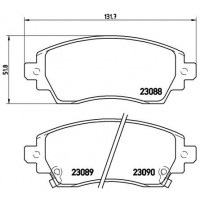 P 83 042 BREMBO Комплект гальмівних колодок дисковий гальм