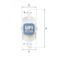 31.001.00 UFI Паливний фільтр