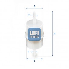 31.001.00 UFI Паливний фільтр
