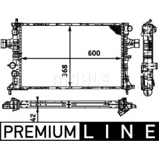 CR 319 000P MAHLE Радіатор охолодження двигуна
