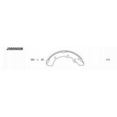 J3505028 NIPPARTS Комплект гальмівних колодок