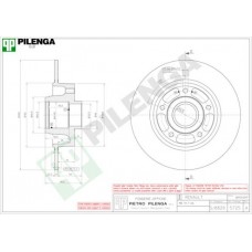 5725 PILENGA Гальмівний диск
