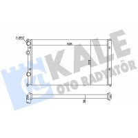 346050 KALE OTO RADYATÖR Радіатор охолодження двигуна