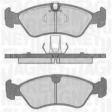 363916060205 MAGNETI MARELLI Комплект гальмівних колодок дисковий гальм