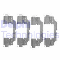 LX0475 DELPHI Комплектуючі колодки дискового гальма