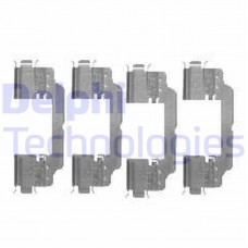 LX0475 DELPHI Комплектуючі колодки дискового гальма