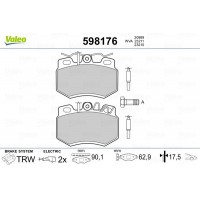 598176 VALEO Комплект гальмівних колодок дисковий гальм