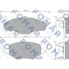 FO 682581 FOMAR Friction Комплект гальмівних колодок дисковий гальм