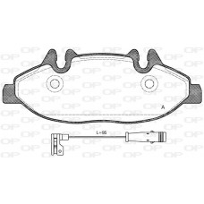 BPA1109.02 OPEN PARTS Комплект гальмівних колодок дисковий гальм