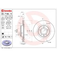 09.7196.11 BREMBO Гальмівний диск