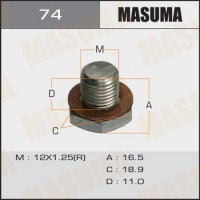 74 MASUMA Різьбова пробка, Масляний піддон