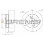 CD7793S BREMSI Гальмівний диск