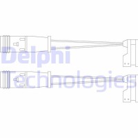 LZ0190 DELPHI Сигналізатор зносу гальмівних колодок