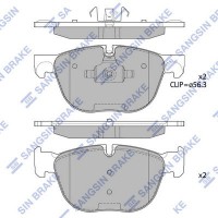SP2172 Hi-Q Комплект гальмівних колодок дисковий гальм