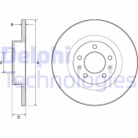 BG4748C DELPHI Гальмівний диск