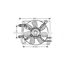 DW7505 AVA QUALITY COOLING Вентилятор охолодження двигуна
