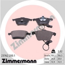 23762.200.1 ZIMMERMANN Комплект гальмівних колодок дисковий гальм