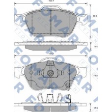 FO 913481 FOMAR Friction КомплеК т гальмівних колодок, дискове гальмо