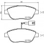 8DB 355 018-831 HELLA PAGID Комплект гальмівних колодок дисковий гальм