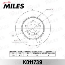K011739 MILES Гальмівний диск