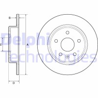 BG4761C DELPHI Гальмівний диск