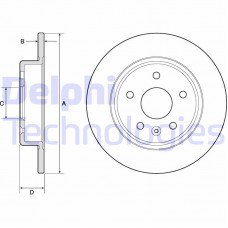 BG4761C DELPHI Гальмівний диск
