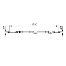 1 987 482 114 BOSCH Тросик, cтояночный тормоз