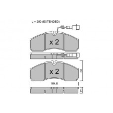 BPNI-1016 AISIN КомплеК т гальмівних колодок, дискове гальмо