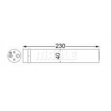 AD 63 000S MAHLE Осушувач кондиціонера