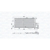 350203783000 MAGNETI MARELLI Конденсатор кондиціонера