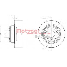 6110322 METZGER Гальмівний диск