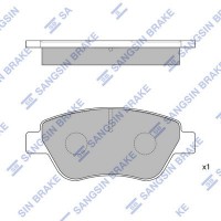 SP1201A Hi-Q Комплект гальмівних колодок дисковий гальм