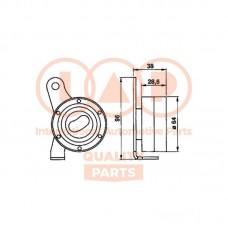 127-17066 IAP QUALITY PARTS Натяжний ролик ремінь ГРМ