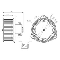 WG2160437 WILMINK GROUP Вентилятор салону