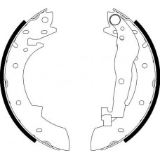 8DB 355 001-991 HELLA PAGID Комплект гальмівних колодок