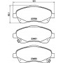 8DB 355 029-051 HELLA PAGID Комплект гальмівних колодок дисковий гальм
