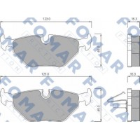 FO 672781 FOMAR Friction КомплеК т гальмівних колодок, дискове гальмо