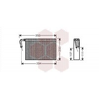 0600V305 VAN WEZEL Випарник кондиціонера