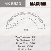 MK-5520 MASUMA Комплект гальмівних колодок