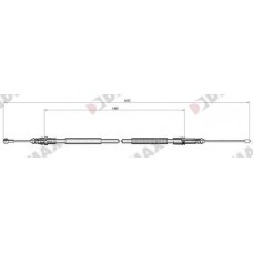 AA3037 DIAMAX Тросик, cтояночный тормоз