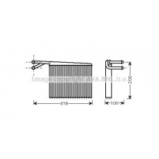 MSA6372 AVA QUALITY COOLING Теплообмінник обігрів салону