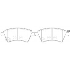 FP9211 FIT Комплект гальмівних колодок дисковий гальм