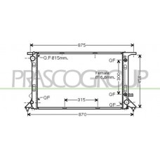 AD820R005 PRASCO Радіатор охолодження двигуна
