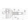 CVJ5345.10 OPEN PARTS Шарнирный комплект, Привідний вал