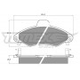 TX 10-821 TOMEX Brakes Комплект гальмівних колодок дисковий гальм