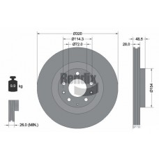 BDS1781 BENDIX Braking Гальмівний диск